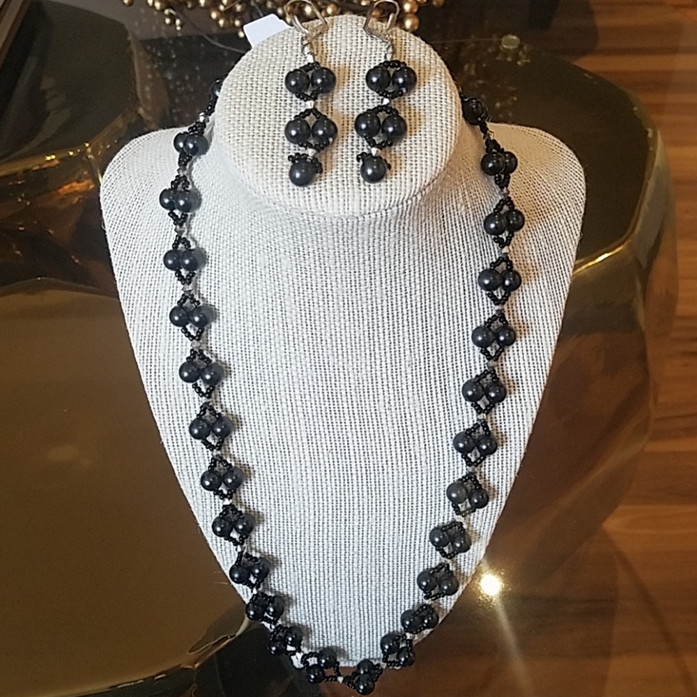 Handmade Necklace and Earrings